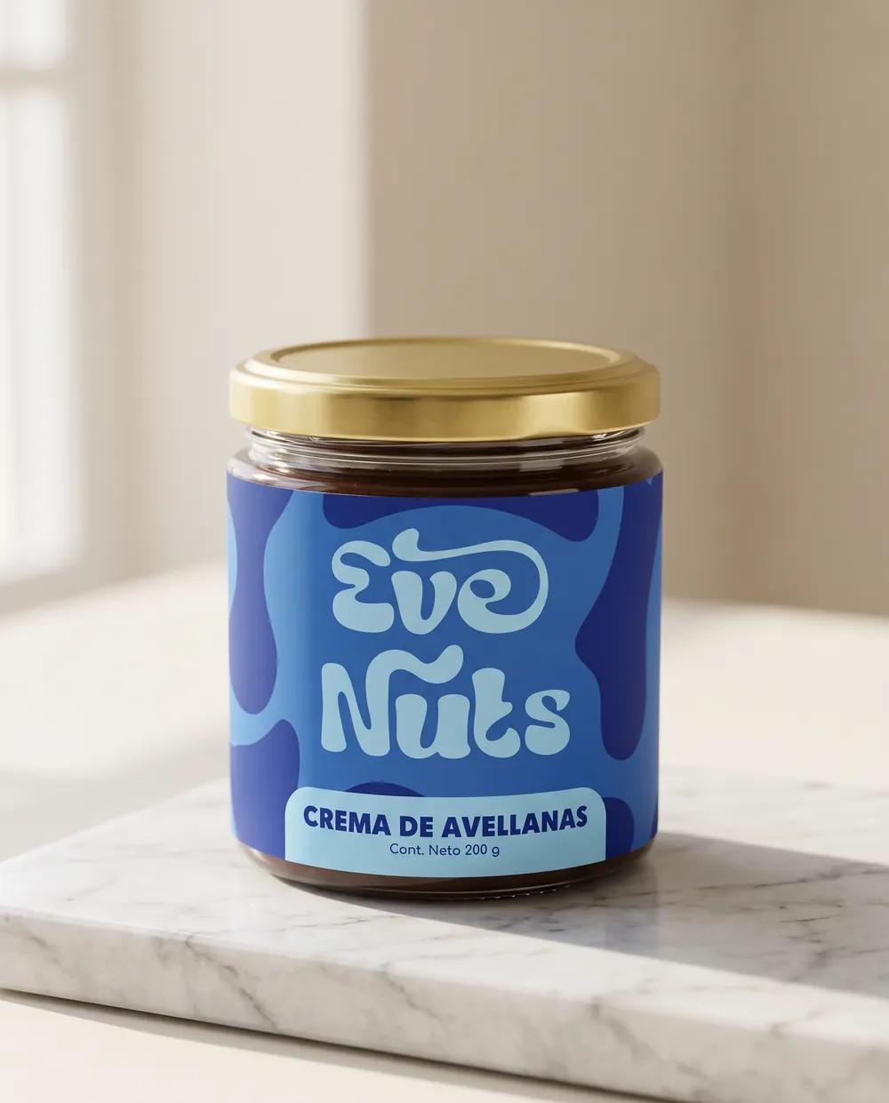 Frasco de crema de avellanas Eve Nuts